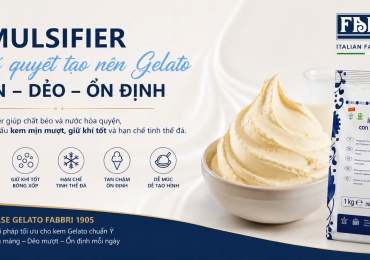 Emulsifier là gì? Cơ chế hoạt động và vai trò của chất nhũ hóa trong Gelato – Bí quyết tạo nên kết cấu kem mịn cùng Base Gelato FABBRI 1905