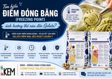 Điểm đóng băng (Freezing Point) ảnh hưởng thế nào đến Gelato? Bí quyết tạo nên Gelato mềm mịn chuẩn Ý cùng FABBRI 1905